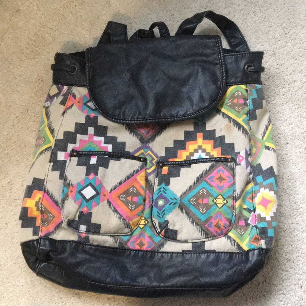 Tribal print backpack
